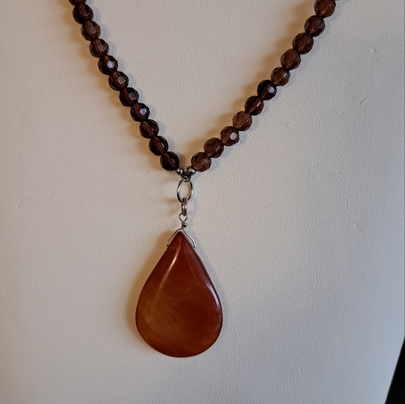 Carnelian Gemstone Necklace - Picture 4 of 4